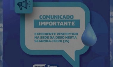 Até a DESO ficou sem água: companhia libera servidores mais cedo por falta d’água em Aracaju